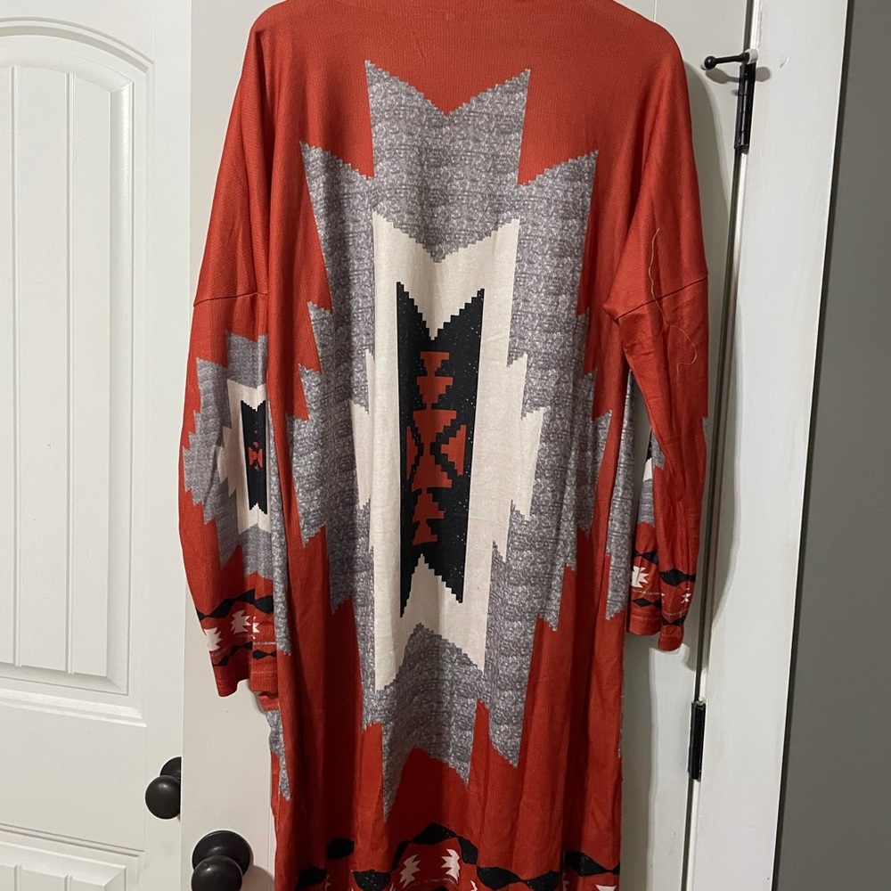 Aztec duster/cardigan - never worn